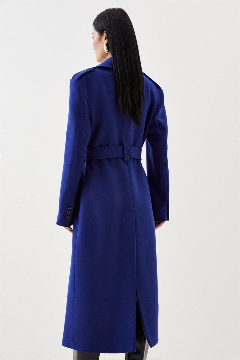 PTO2411036 Wool Strong Shoulder Coat - Image 4