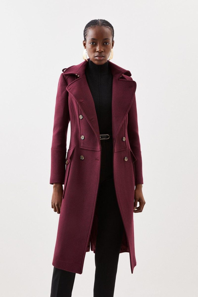 PTO2411038 Wool Military Coat - Image 3